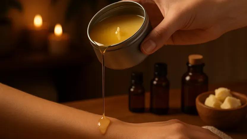 Bougie de massage : de la cire à l'huile