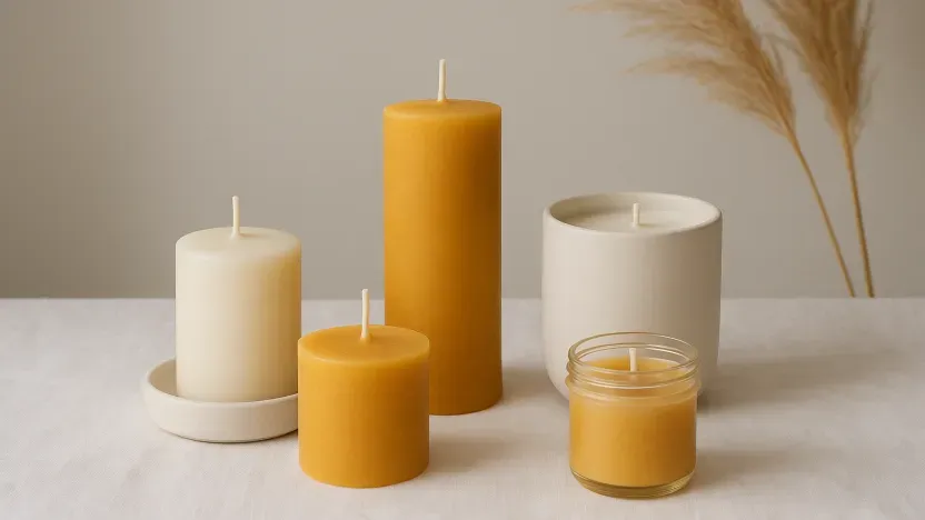 Bougies sans colorant : la beauté de la cire brute