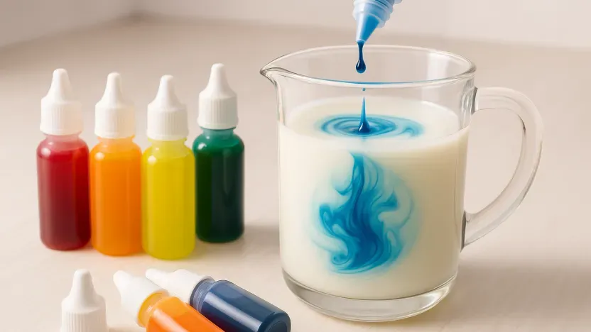 Colorants liquides : dosez au goutte-à-goutte
